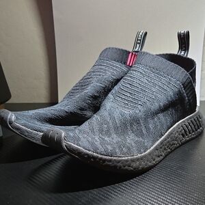 adidas Black Slip-On Athletic Shoes